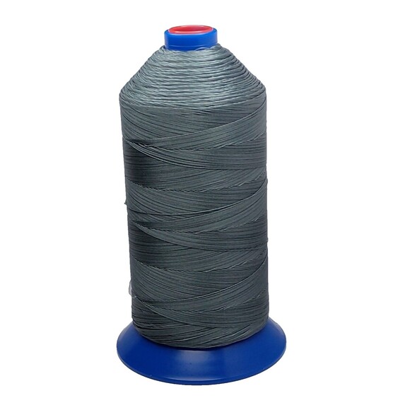 Bonded Polyester 138/T-135 Steel Silver  Sewing Thread 32oz Heavyweight Spool - Picture 1 of 4